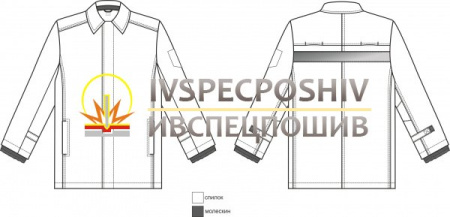 Костюм сварщика ЭТНА цельноспилковый арт. 0161