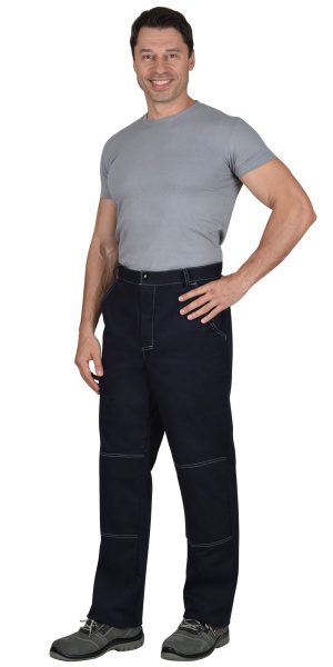 Костюм "Труд" летний: куртка, брюки темно-синий пл. 270 г/кв.м (ЧЗ)