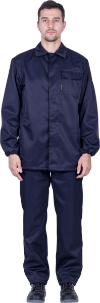 Костюм кислотостойкий летний, т.синий, Элегия С-154 ЮГ, пл. 240 г/м², (куртка, брюки) Кос 017 (ЧЗ)
