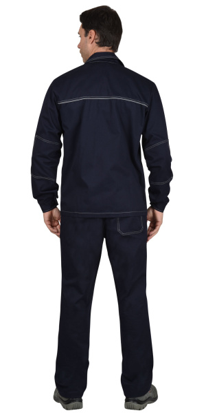 Костюм "Труд" летний: куртка, брюки темно-синий пл. 270 г/кв.м (ЧЗ)