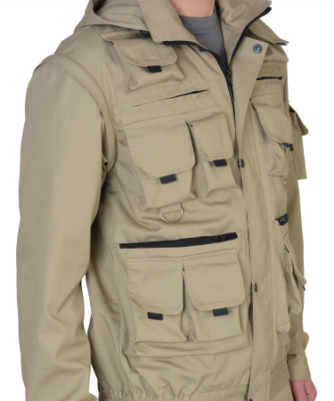 Костюм "СИРИУС-Тигр" куртка, брюки (тк. Rodos 245) Песочный